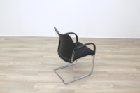 Herman Miller Black Fabric Seat Black Polymer Back Office Meeting Chairs - Thumb 7