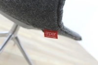 Arper Catifa 46 Grey Fabric Office Meeting Chairs - Thumb 8