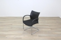 Herman Miller Black Fabric Seat Black Polymer Back Office Meeting Chairs - Thumb 4