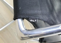 Vitra Meda Black Leather Seat Mesh Back Meeting Chair - Thumb 8