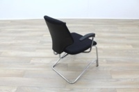 Giroflex Black Fabric Cantilever Office Meeting Chair - Thumb 7