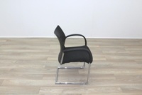 Herman Miller Black Fabric Seat Black Polymer Back Office Meeting Chairs - Thumb 6