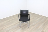 Herman Miller Black Fabric Seat Black Polymer Back Office Meeting Chairs - Thumb 3