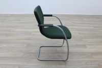 Orangebox X10 Green Fabric Cantilever Stacking Office Meeting Chairs - Thumb 6