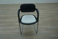 Allermuir A781 Black / White Office Stacking Meeting Chairs - Thumb 3