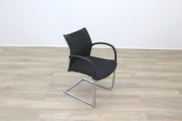 Herman Miller Black Fabric Seat Black Polymer Back Office Meeting Chairs - Thumb 2