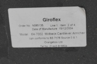 Giroflex G64 Cantilever Burghundy Office Meeting Chair - Thumb 6