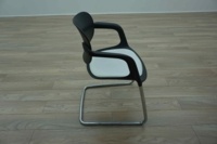 Allermuir A781 Black / White Office Stacking Meeting Chairs - Thumb 4