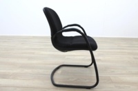 Steelcase Strafor Black Fabric Office Meeting Chairs - Thumb 5
