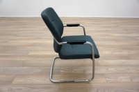 Blue Fabric Cantilever Office Meeting Chairs - Thumb 4