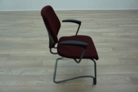 Giroflex G64 Cantilever Burghundy Office Meeting Chair - Thumb 4