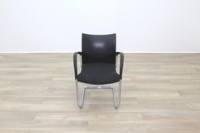 Herman Miller Black Fabric Seat Black Polymer Back Office Meeting Chairs - Thumb 5