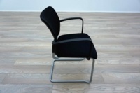 Black Mesh / Fabric Cantilever Office Meeting Chairs - Thumb 4