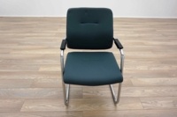 Blue Fabric Cantilever Office Meeting Chairs - Thumb 3