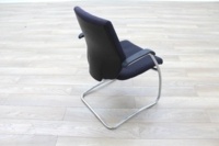 Orangebox Black Fabric Cantilever Office Meeting Chair - Thumb 7