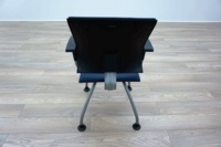 Ahrend Blue Leather Office Meeting Chairs - Thumb 5