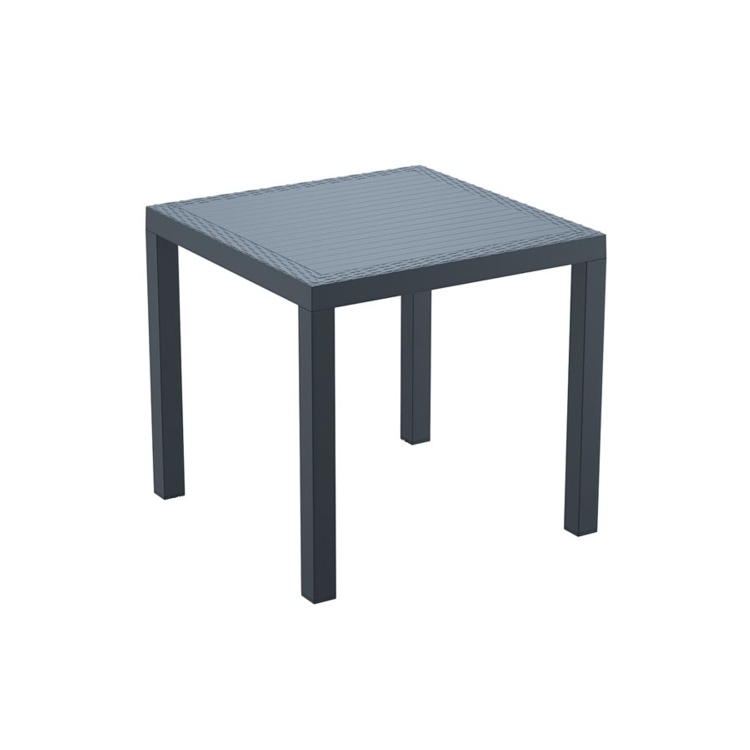 New Dark Grey Weather Resistant Durable Office Canteen Cafe Bistro Tables