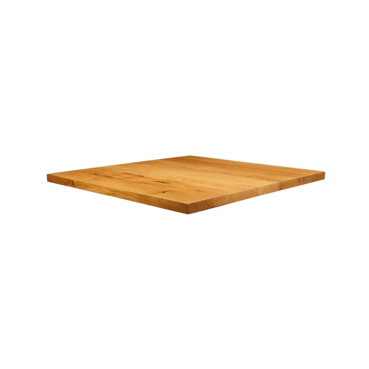 New Natural Laquered Character Superior Grade Oak 800mm x 800mm Square Table Top