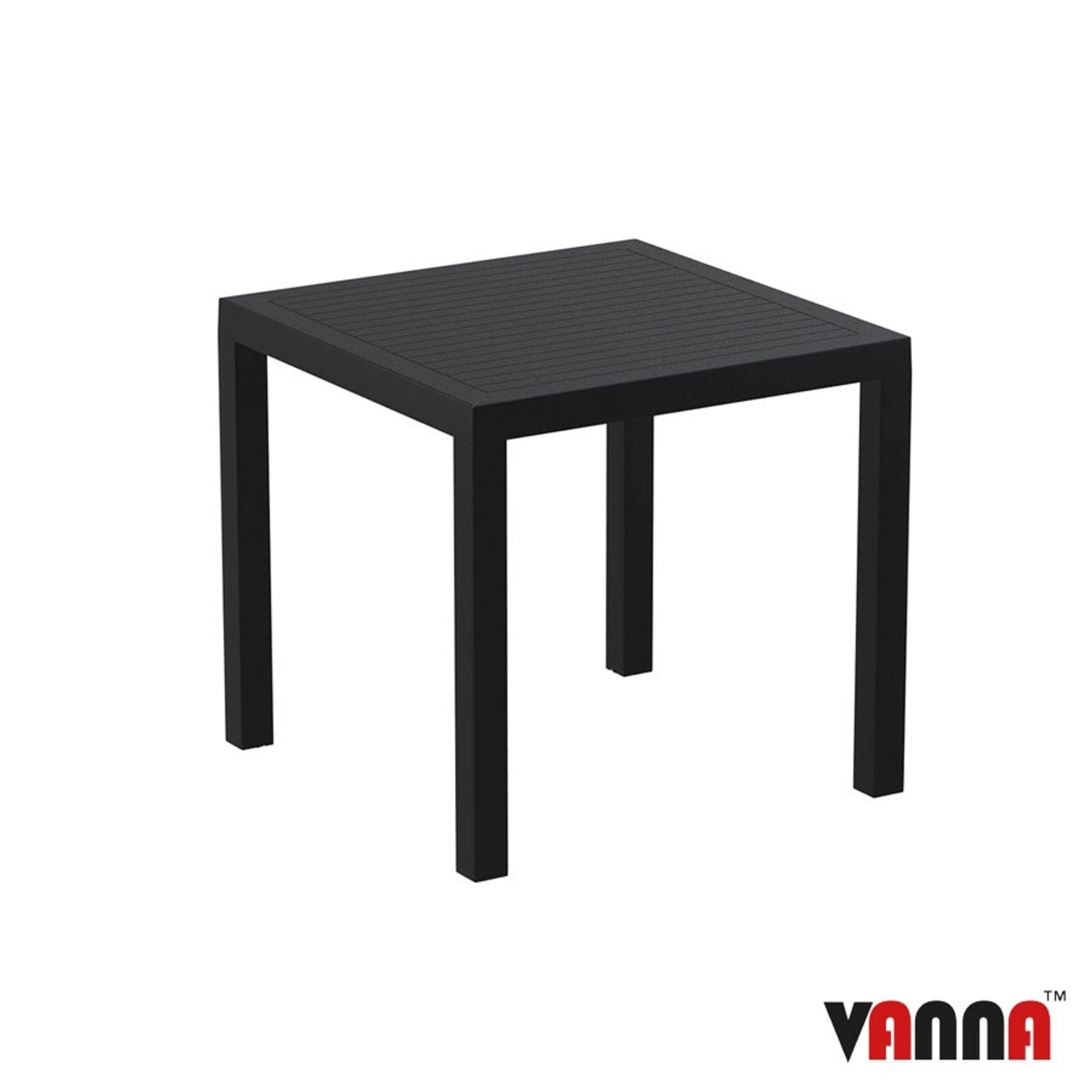 Black bistro table