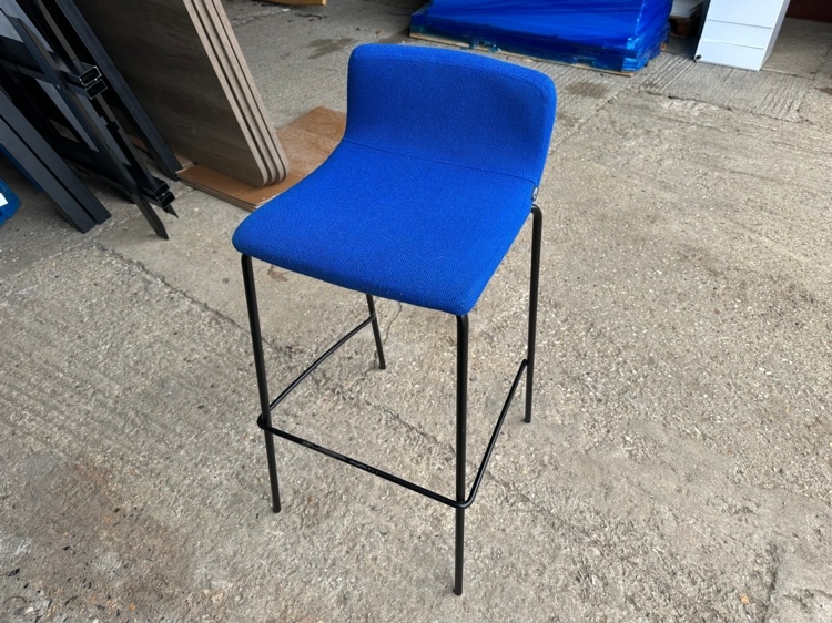 Blue bar stool