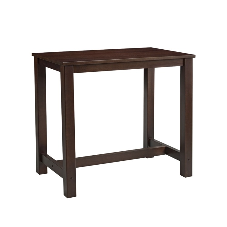 New MIST Dark Walnut Stained Solid Beech and Ash Rectangular Bar Table 