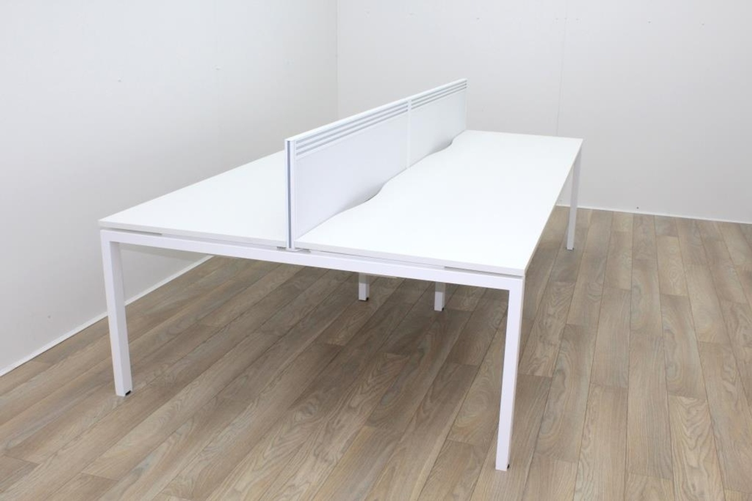 white bench desk