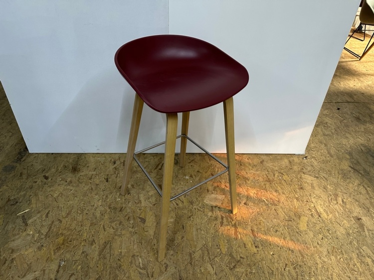 Used red Hay bar stool