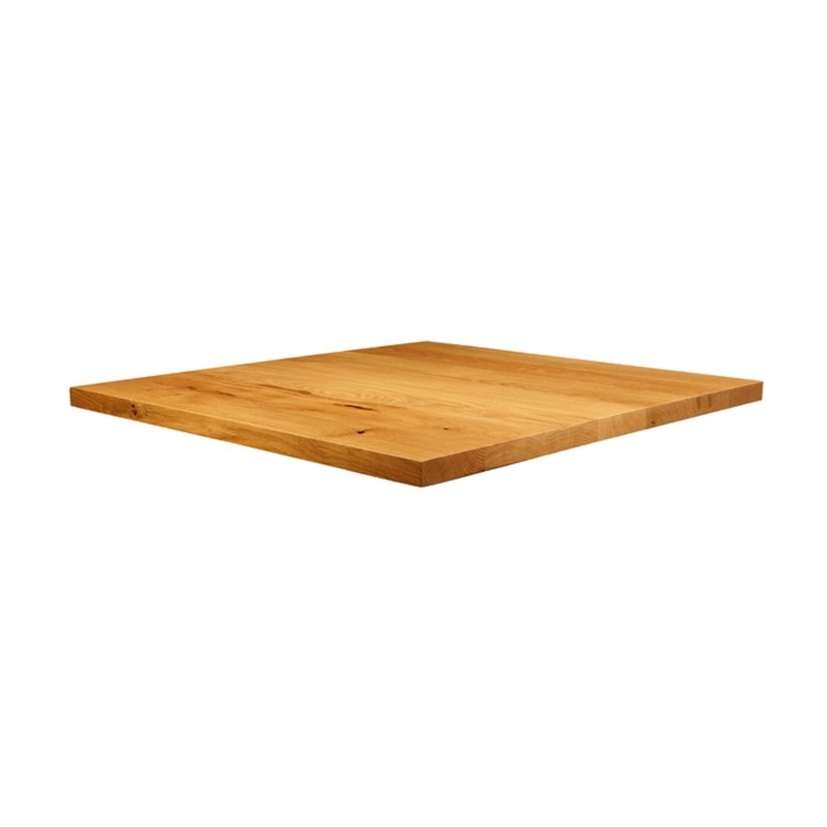 New Natural Laquered Character Superior Grade Oak 900mm x 900mm Square Table Top
