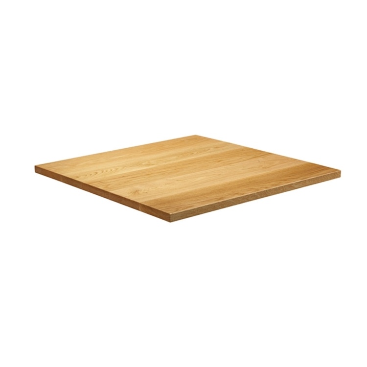 New Natural Lacquered Deluxe 900mm Square Solid Oak Table Top