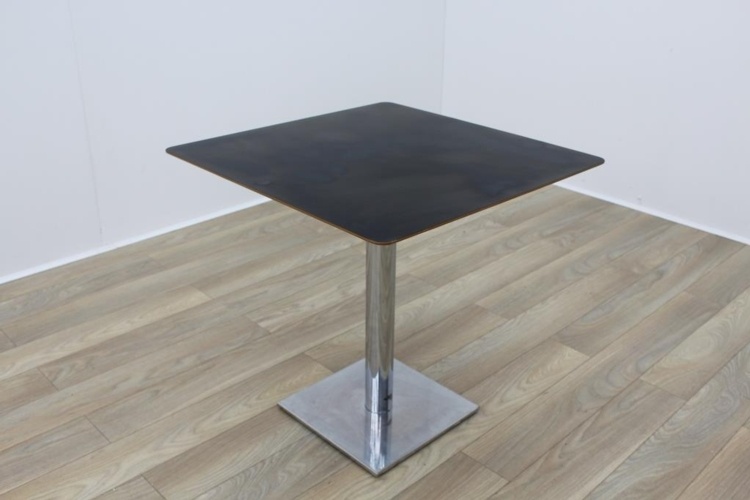 Black Square Coffee Table Chery Edge 750mm