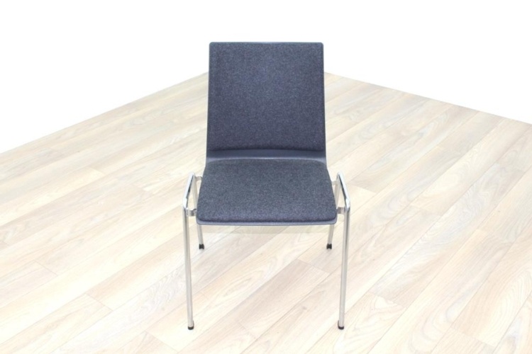 Brunner Dark Grey Fabric Seat Meeting Chair