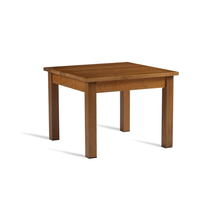 New HUNT Solid Light Oak 600mm Square High Quality Coffee Table