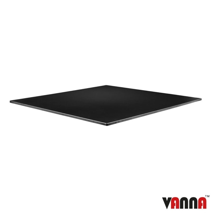 New EXTREMA Black 790mm Square Table