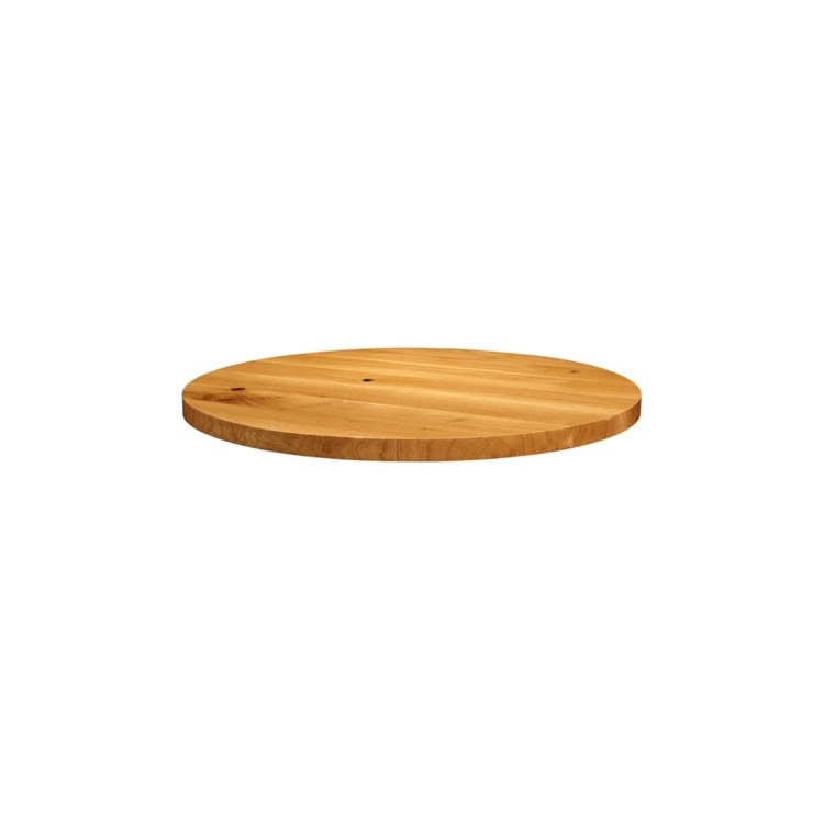 New Natural Laquered Character Superior Grade Oak 600mm Round Table Top