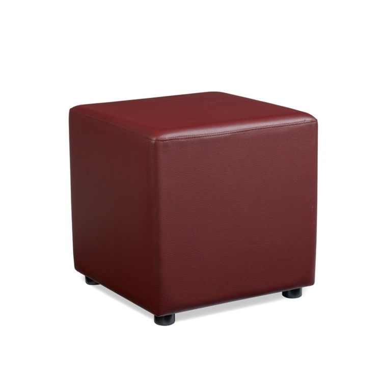 New POP Wine Red High Quality Faux Leather Cube