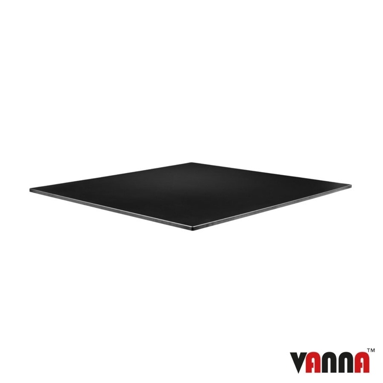 New EXTREMA Black 690mm Square Table