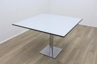 Light Grey Black Edge Square Table - Thumb 2