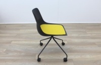 Brunner Black with Yellow Seat Meeting Chair - Thumb 6