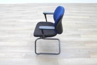 Orangebox Joy-06 Blue/Black Fabric Office Meeting Chairs - Thumb 5
