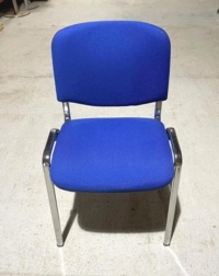 New Blue Fabric Meeting Chairs - Thumb 2
