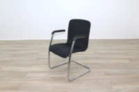 Black Fabric Meeting Chairs - Thumb 3
