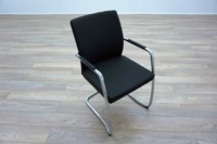 Ocee Design Grey Fabric Cantilever Office Meeting Chairs - Thumb 2