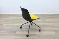Brunner Black with Yellow Seat Meeting Chair - Thumb 7