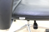 Interstuhl Black Leather Seat Operator Chair High Back - Thumb 7