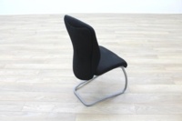 Komac Echo Black Fabric Cantilever Meeting Chair - Thumb 7