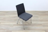 Brunner Dark Grey Fabric Seat Meeting Chair - Thumb 5
