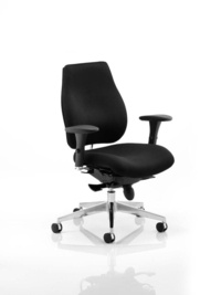 Chiro Plus Ergo Posture Chair Black With Arms - Thumb 3