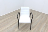 Brunner White Leather Meeting Chair - Thumb 2