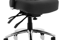 Barcelona Deluxe Black Fabric Operator Chair - Thumb 6