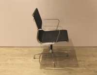 Black Meeting Chairs With Chrome Base - Thumb 3
